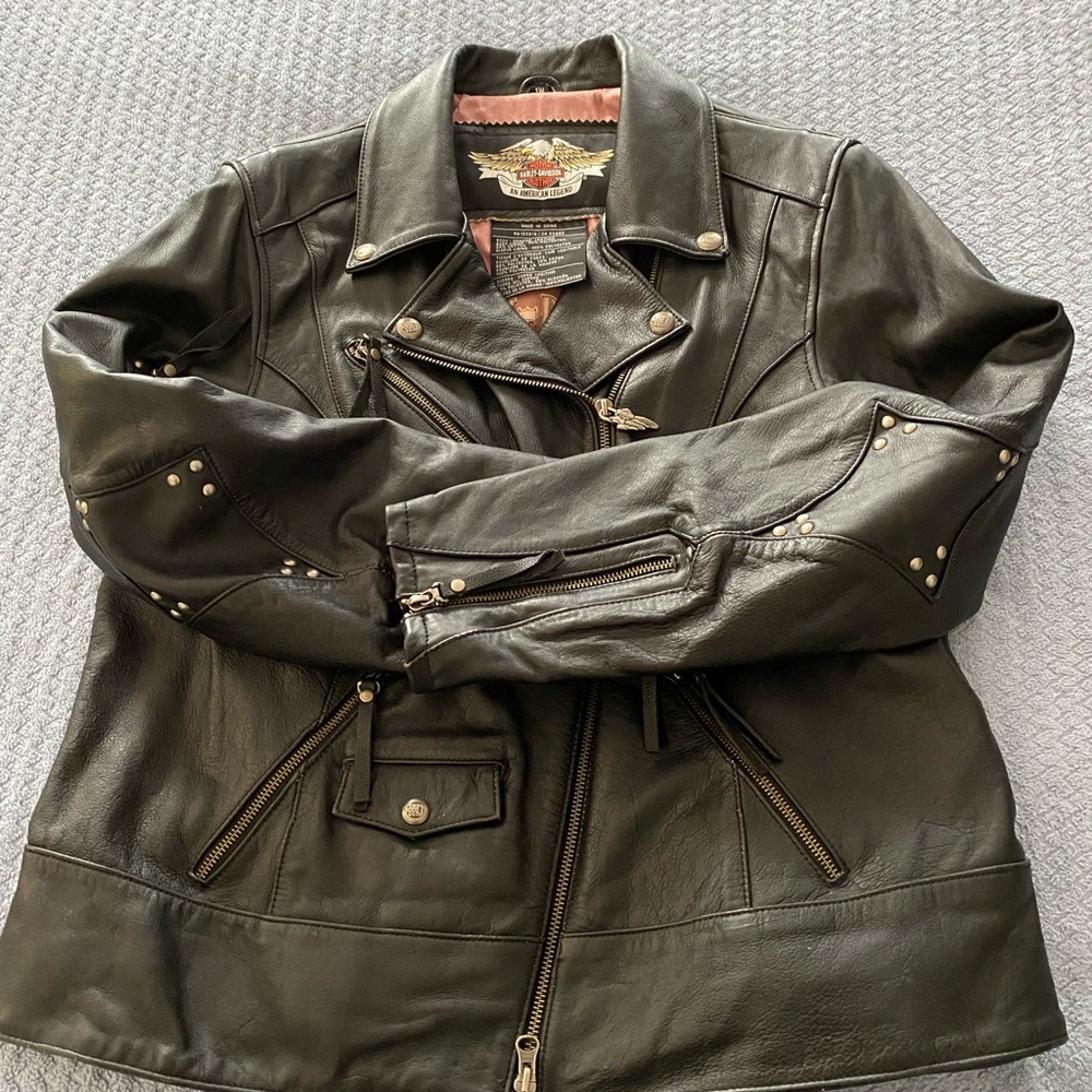 Genuine leather riding jacket. Final reduction.